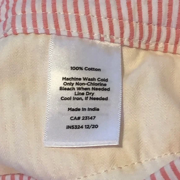 Talbots Pink Striped Women's Shorts - Picture 6 of 6